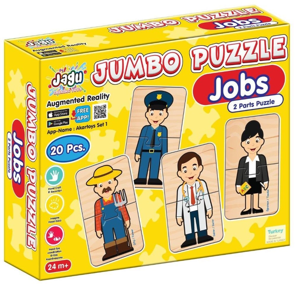 Jagu 2 Parçalı Jumbo Puzzle Meslekler 18 Parça