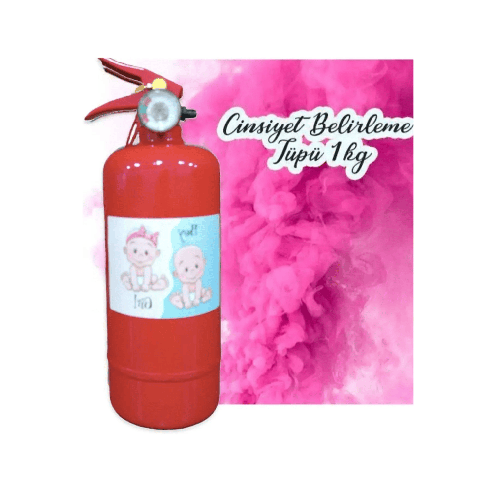 Kolay kullanımlı lüks Cinsiyet Belirleme tüpü PEMBE Cinsiyet Partisi Tüpü 1 kg yangın tüpü