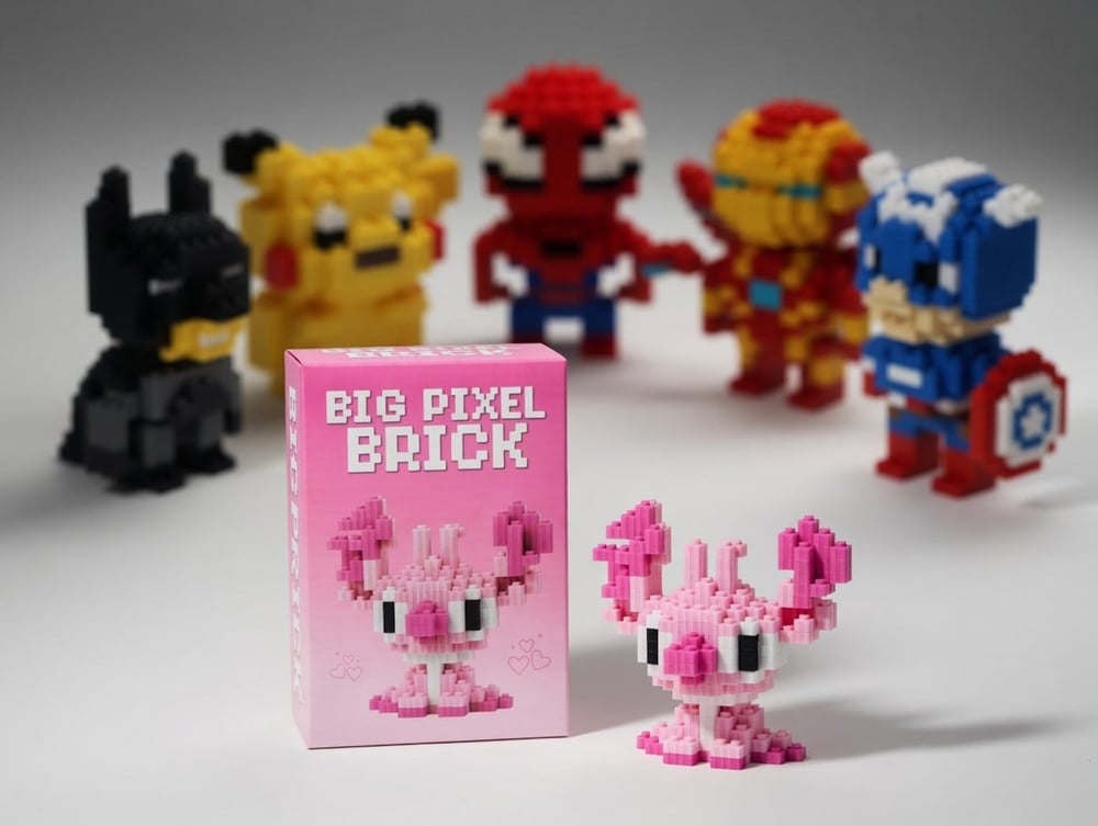 Lego Bricks Big Pixel 3D Angel Yapım Seti Büyük Boy Blok Oyuncak Koleksiyon Dekor Model