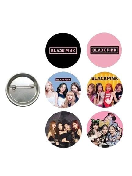 Lisanslı Yaka çanta metal rozeti Black Pink   6lı paket Pinyata İçi Doğum Günü Hediyesi