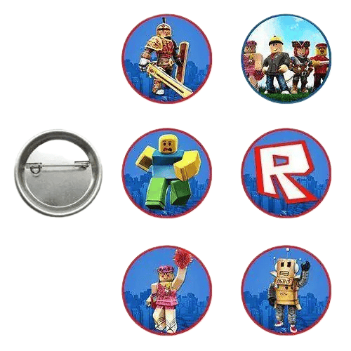Lisanslı Yaka çanta rozeti Roblox 6lı Paket Pinyata İçi Küçük Hediyelikler
