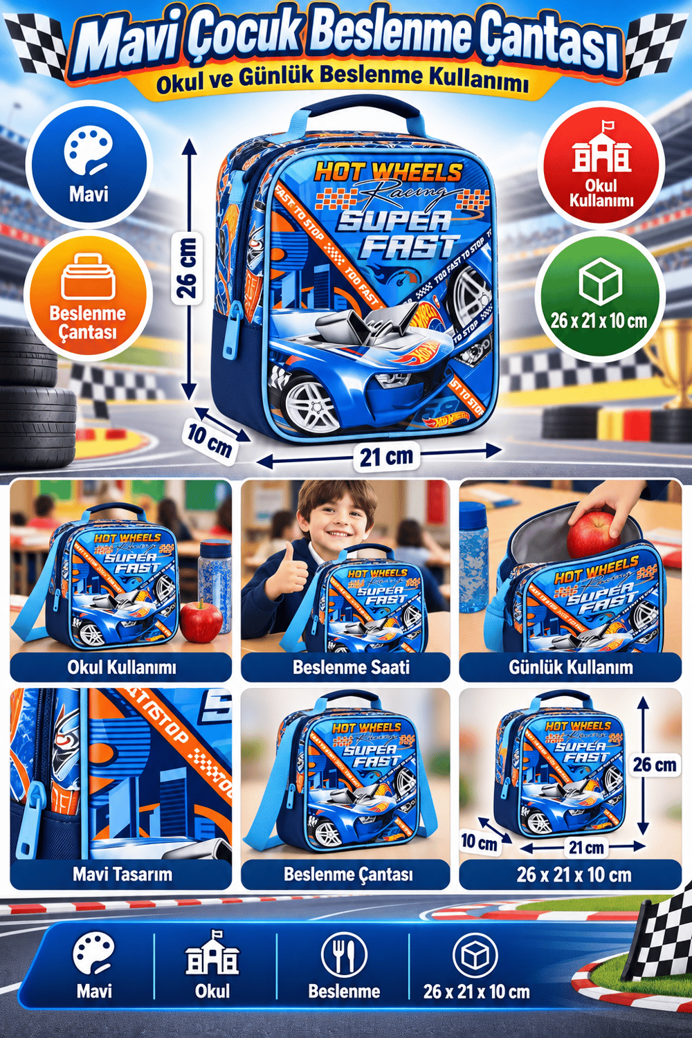 Mikro HOT WHEELS BESLENME çantası 48374