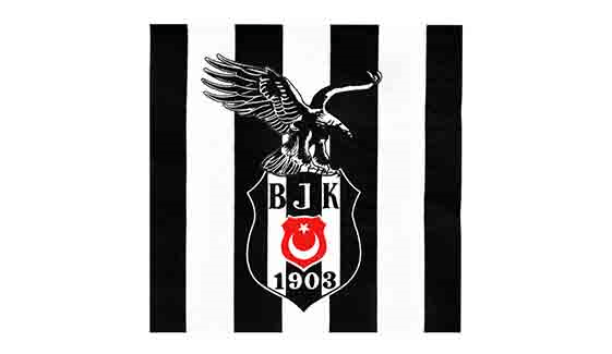 Peçete Beşiktaş orjinal lisanslı 33*33 16ı pk çift kat , solmaz sağlıklı boyalı peçete