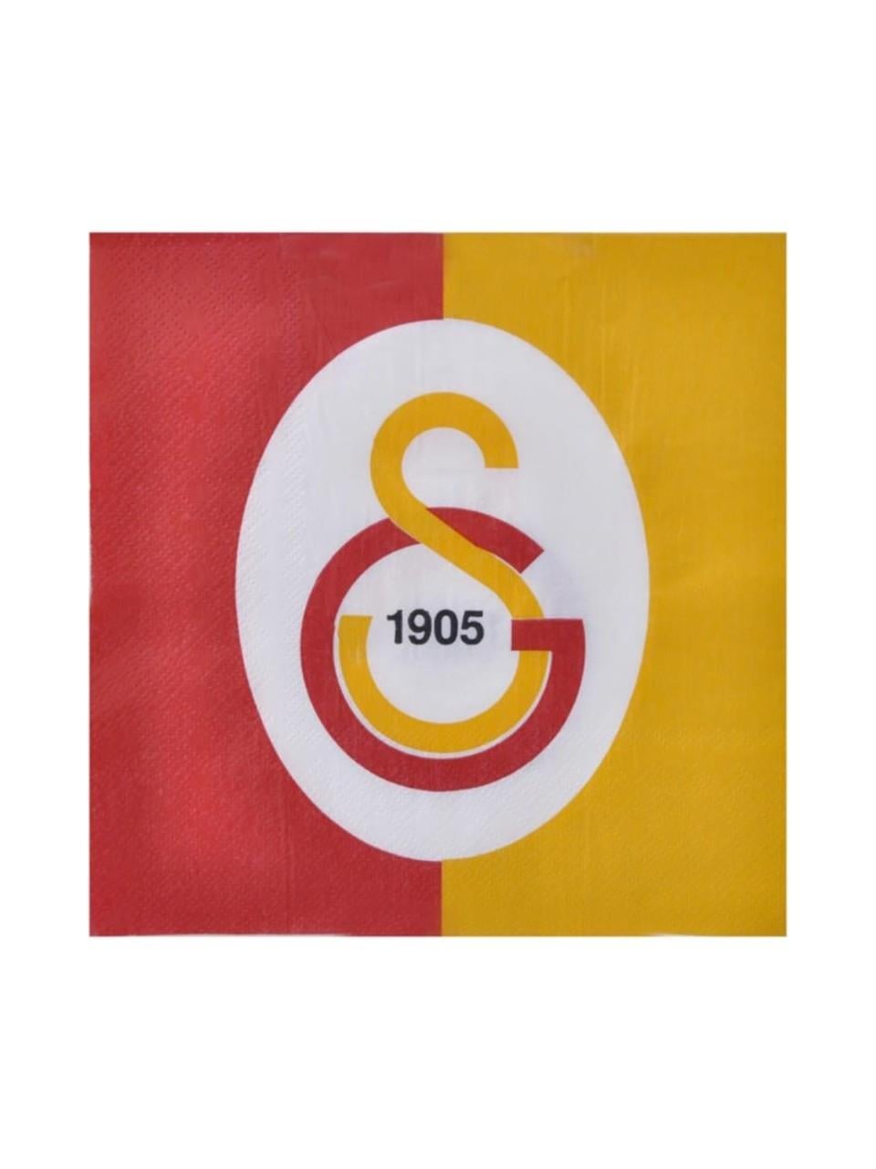 Peçete Galatasaray 33X33 Cm 16 lı paket orjinal lisanslı doğum günü kutlama peçetesi