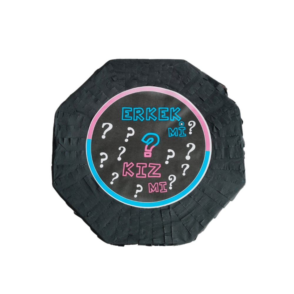 Pinyata CİNSİYET BELİRLEME sopalı 42 cm sopalı