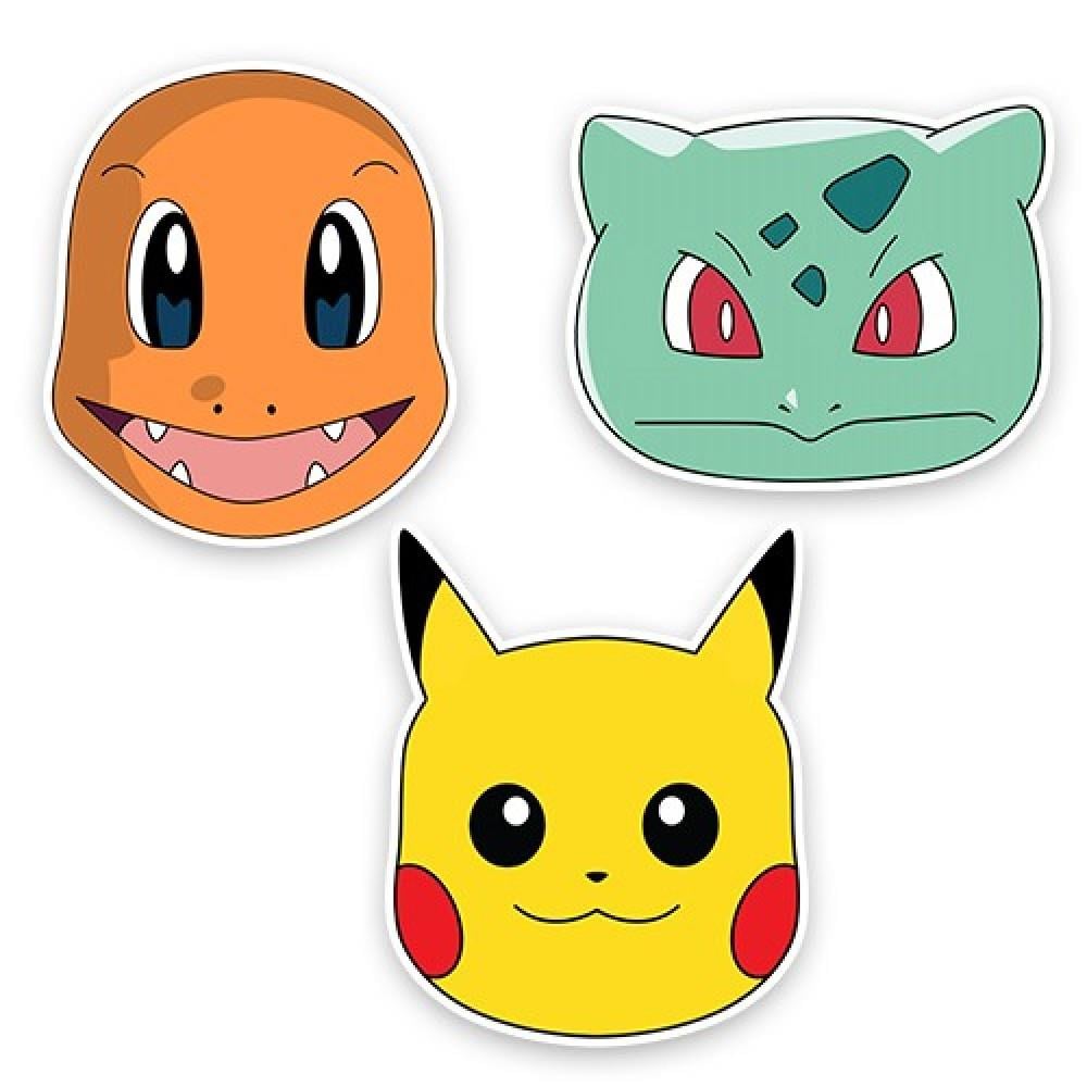 Pokemon Kağıt Maske 6 Adet