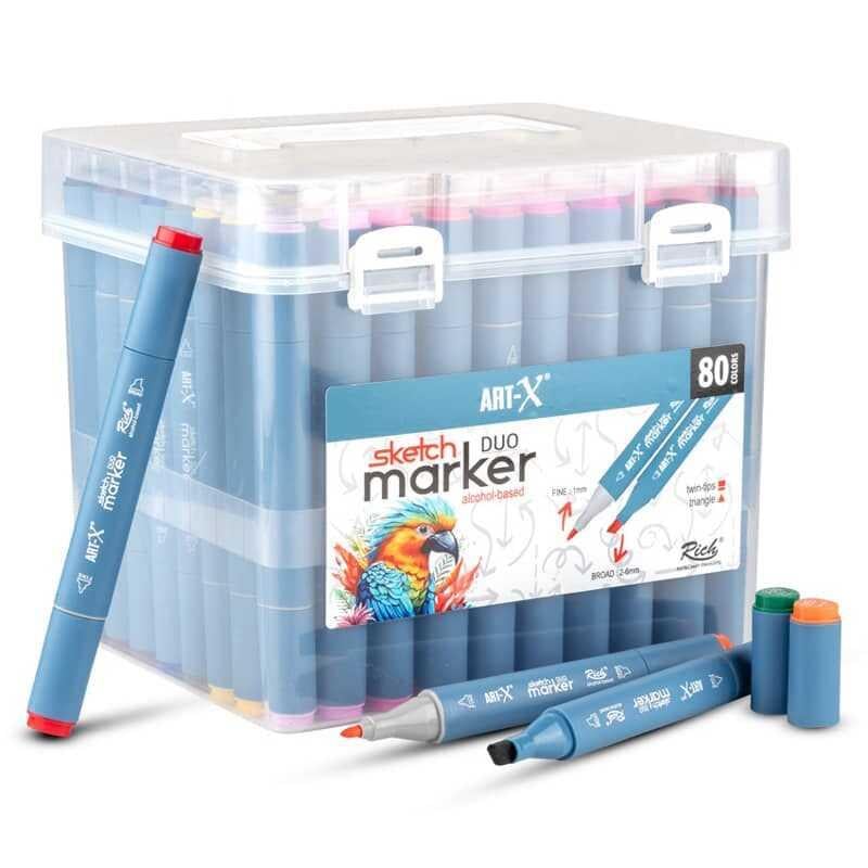 Rich Art-X Sketch Marker Duo 80 Li Set 18051