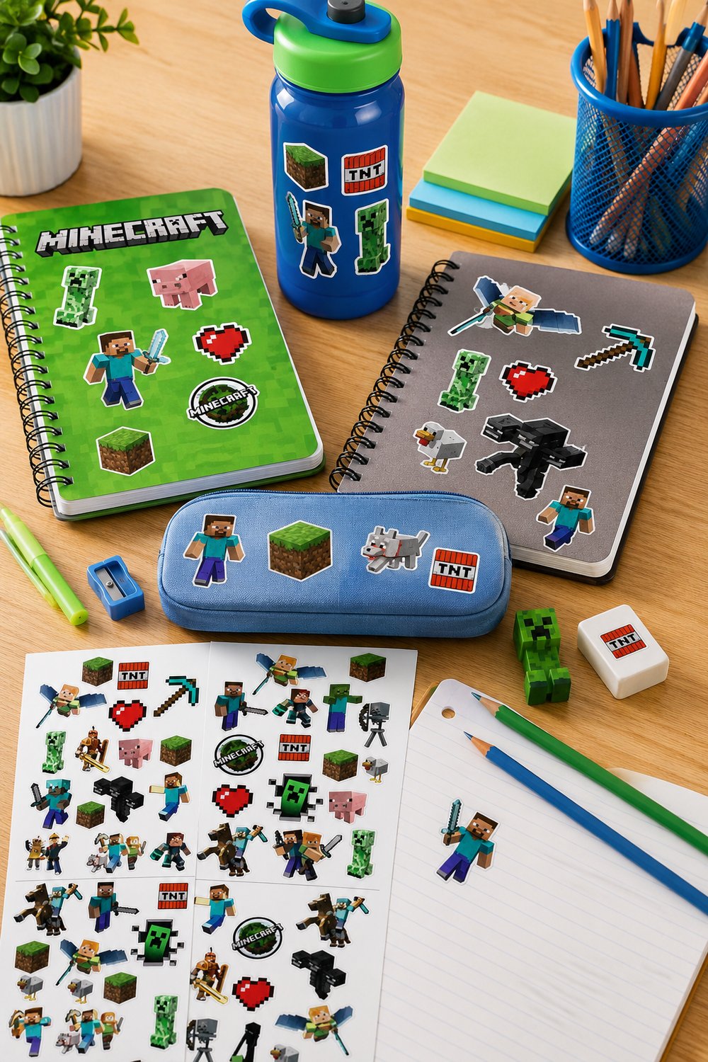 Stickers Minecraft 4 lü tabaka 33x48