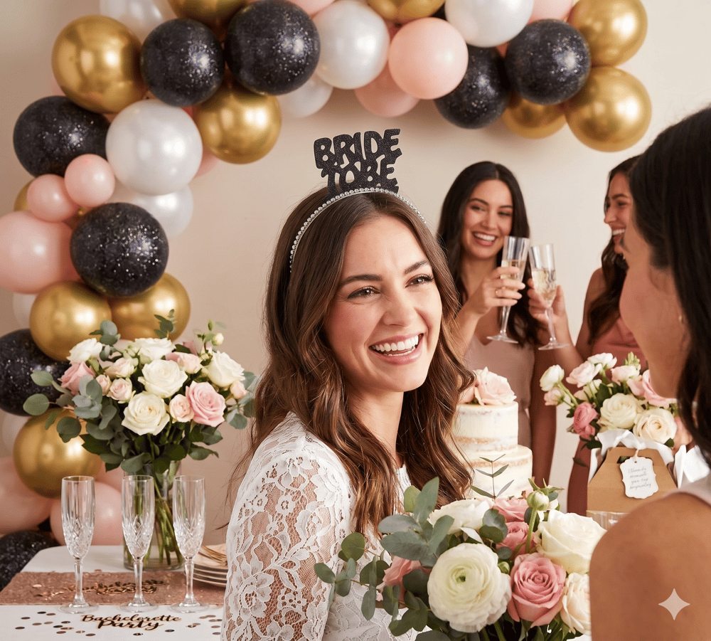 Taç Eva Bride to be SİYAH simli taşlı