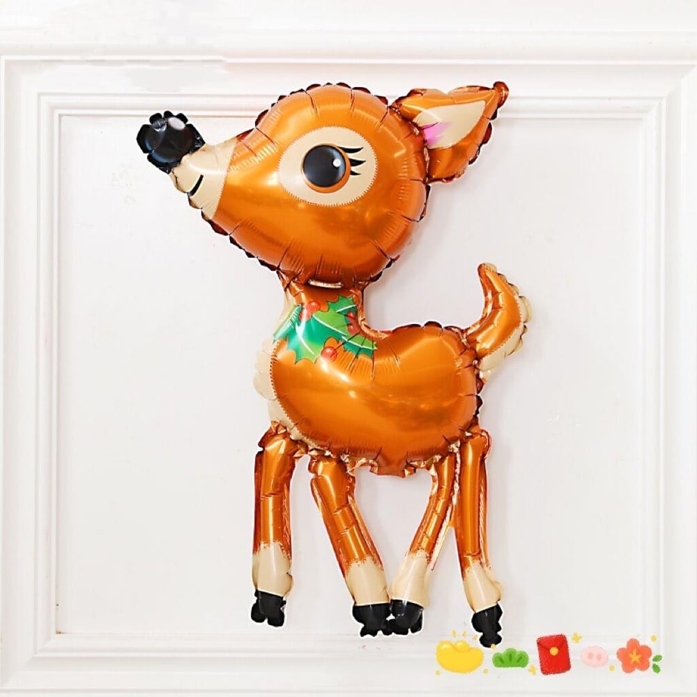 Yılbaşı Folyo Balon Baby Geyik (63-43cm) ceylan