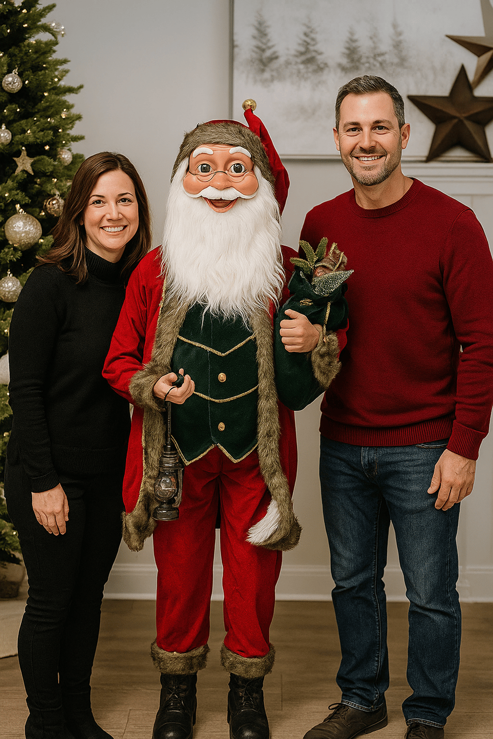 Yılbaşı Noel Baba 180CM lüks Noel baba