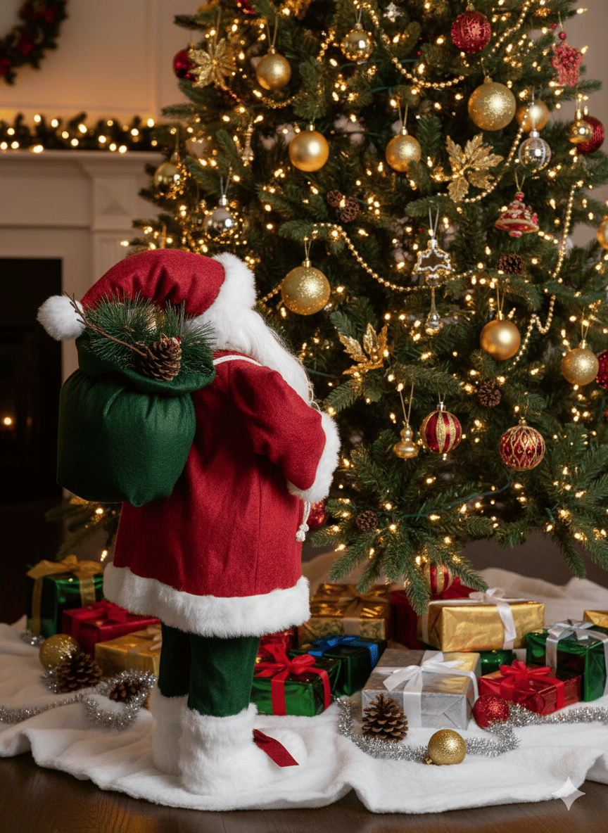 Yılbaşı Noel Baba Kırmızı Ormancı 60cm Noel Baba