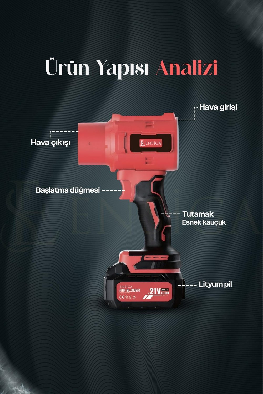 32.000RPM Ahv-18 Hava Üfleyici Turbo Fan