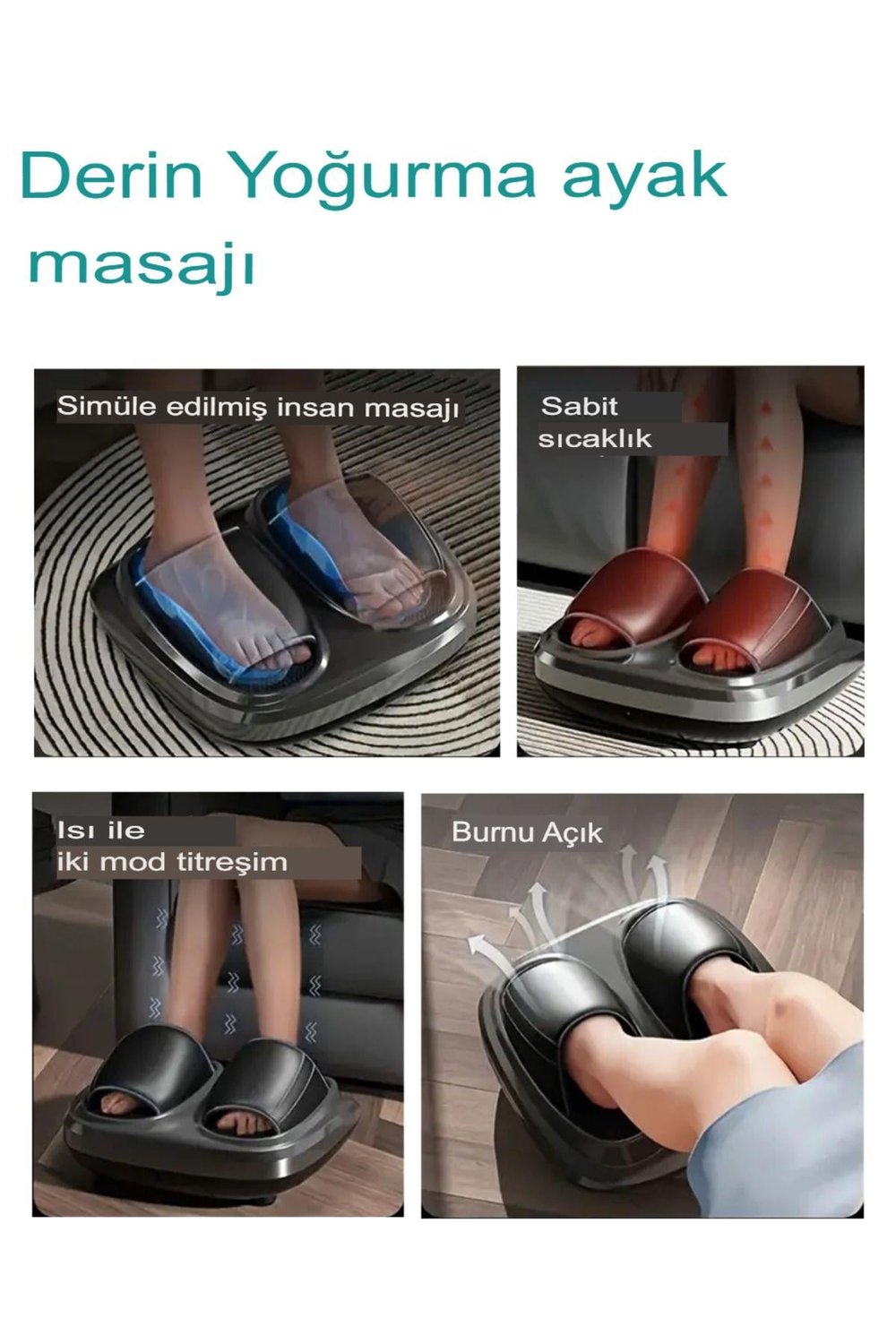 Ayak Sağlık masajı rahatlama isı titreşim Hava Sıkıştırmalı ayak ile yoğurma masaj aleti makinesi