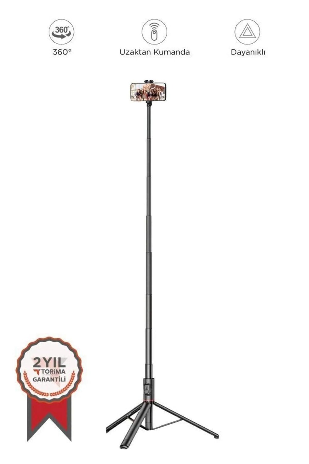 C10 Çok Amaçlı Tripod Kumandalı Selfie Çubuğu Siyah