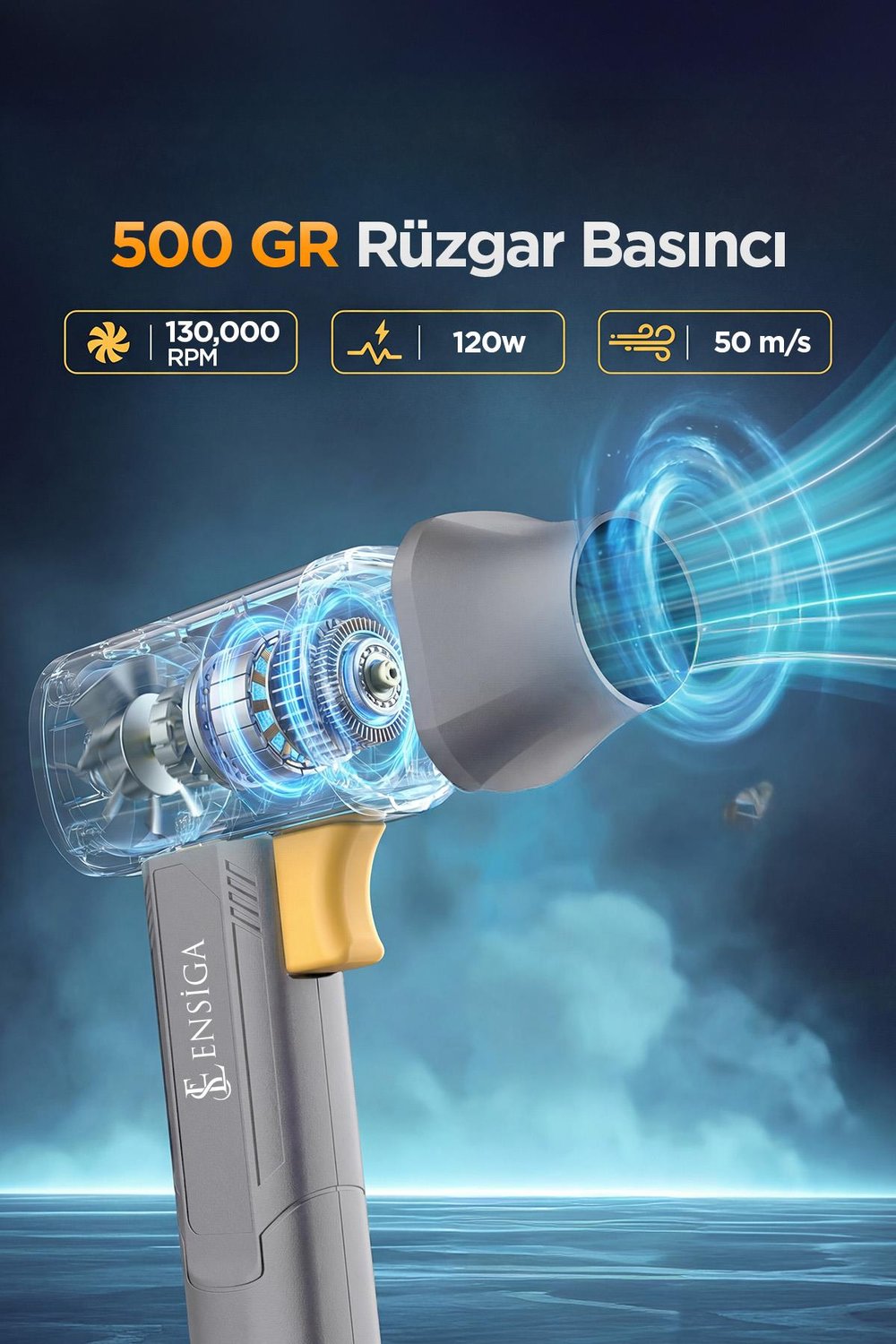 Ensiga 130,000RPM 120W ÇİFT BATARYALI HAVA ÜFLEYİCİ