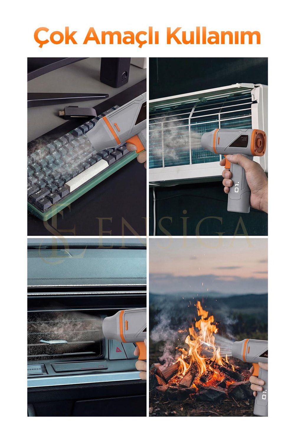 Ensiga 130,000RPM 120W ÇİFT BATARYALI HAVA ÜFLEYİCİ