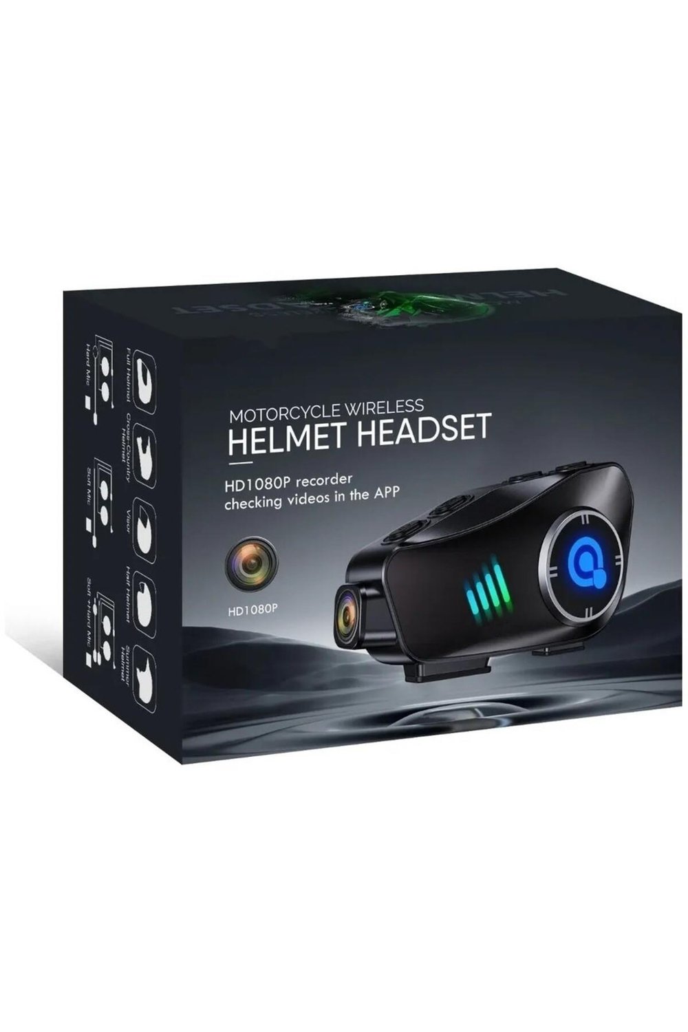 Full HD 1080P Kameralı Motosiklet Kask İçi Bluetooth Kulaklık ve İnterkom