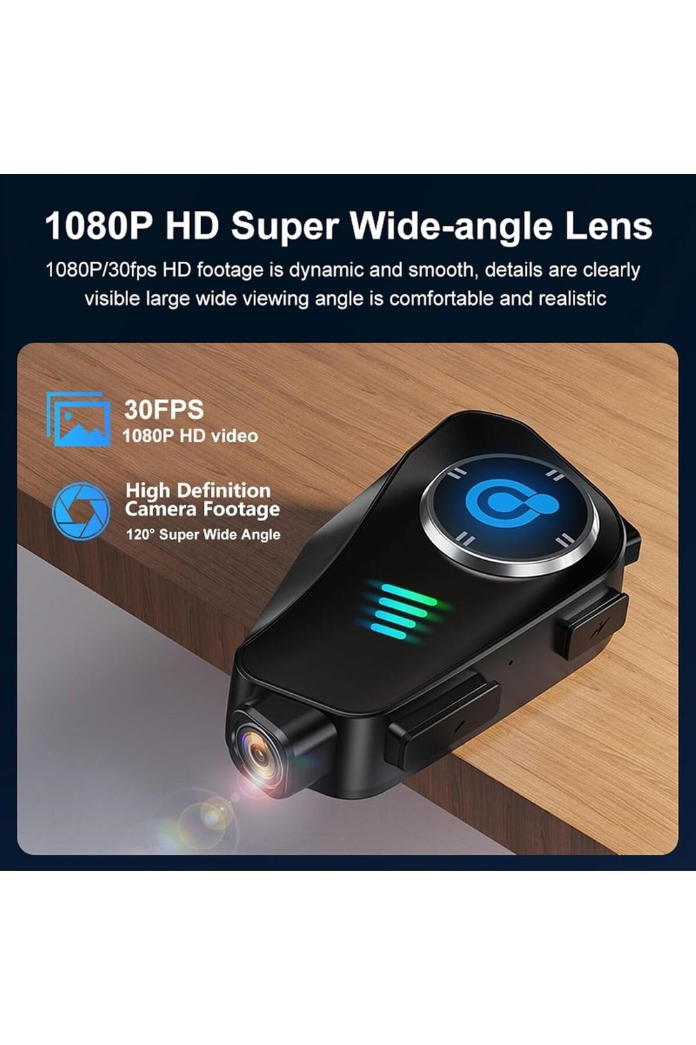 Full HD 1080P Kameralı Motosiklet Kask İçi Bluetooth Kulaklık ve İnterkom