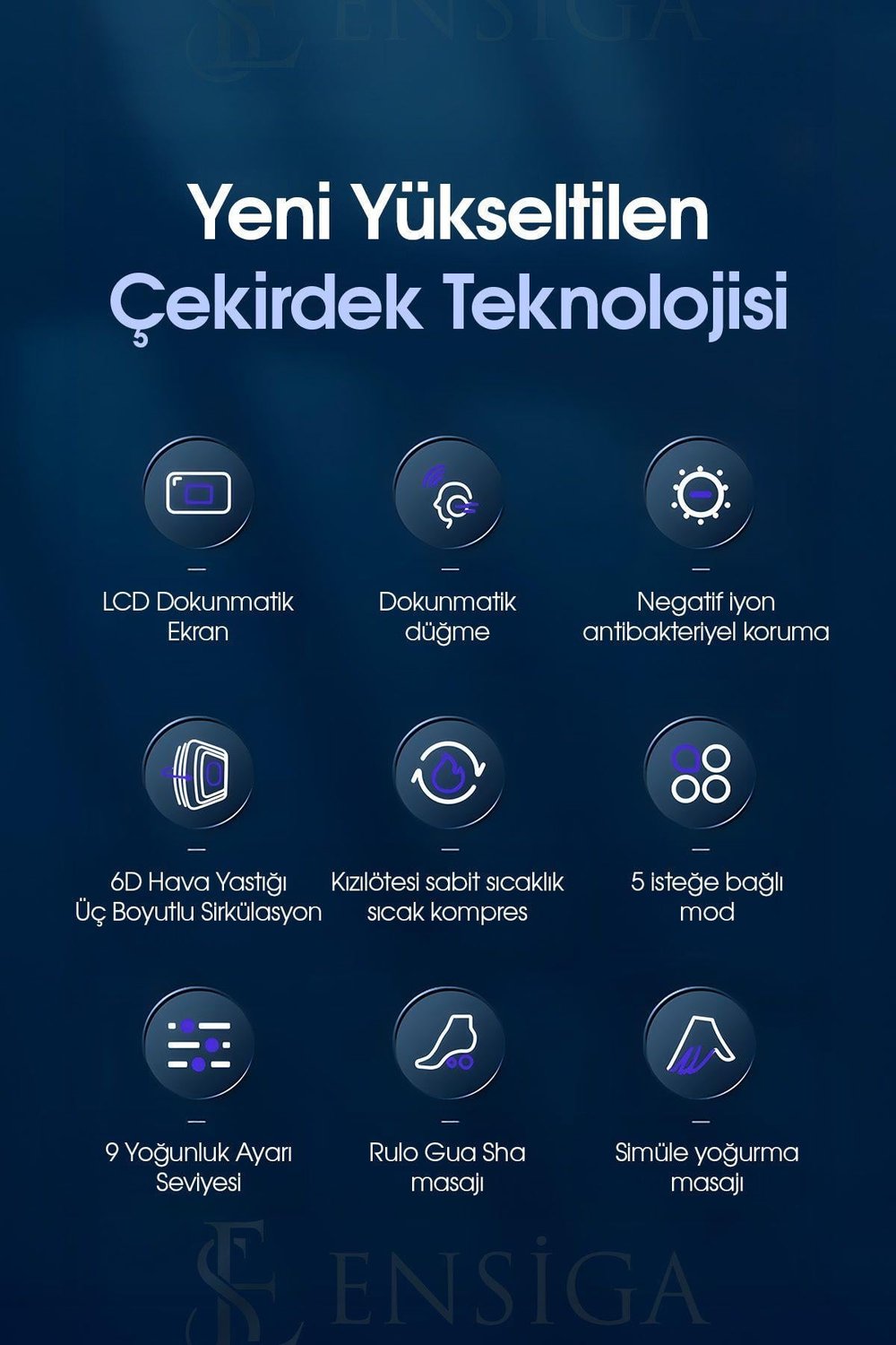 Hava Yastıklı - Kumandalı - 6D Ayak Masaj Makinesi - Yoğurma Sıcak Kompres Tam Sarılı Ayak Masajı