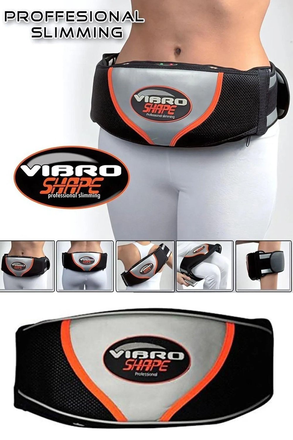 Profesyonel Titreşimli Çift Motorlu Bel Omuz Kol Bacak Masaj Kemeri Göbek Eritme Cihazı