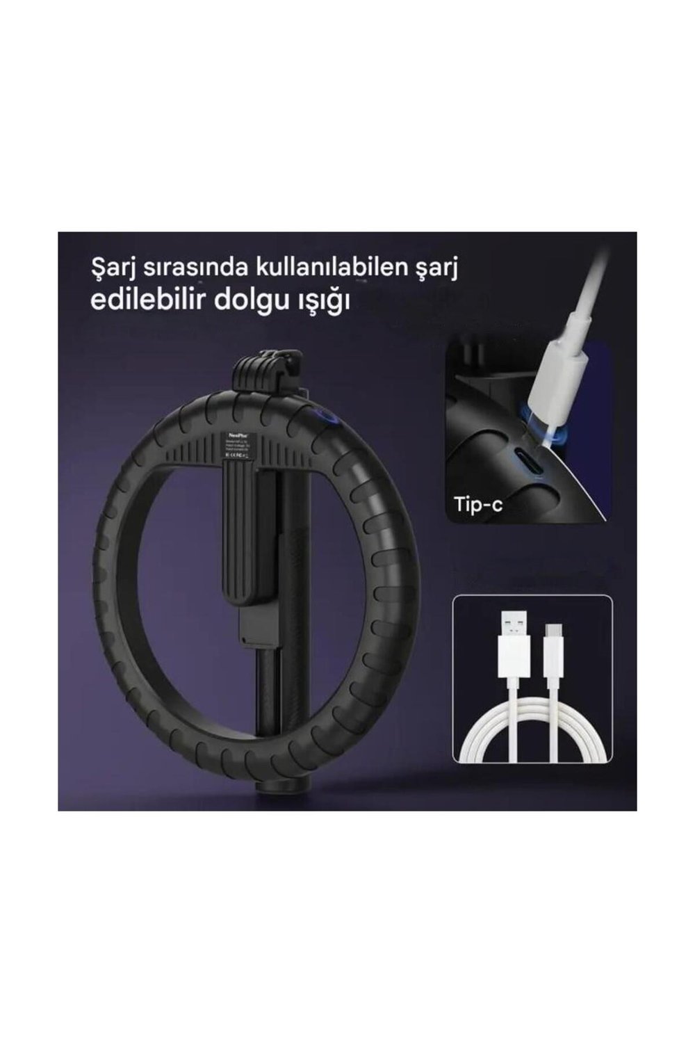 Uzaktan Kumandalı Halka Işık Selfie Ring Light 4 Ayaklı Uzatılabilir Telefon Tutuculu