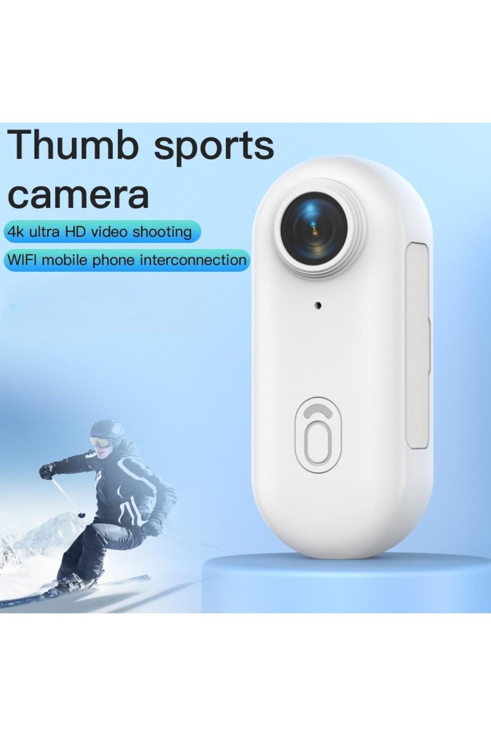 WiFi Spor Kamera 4K Manyetik Mini Aksiyon Kamera Ultra HD H.265 Taşınabilir Vlog Kamera