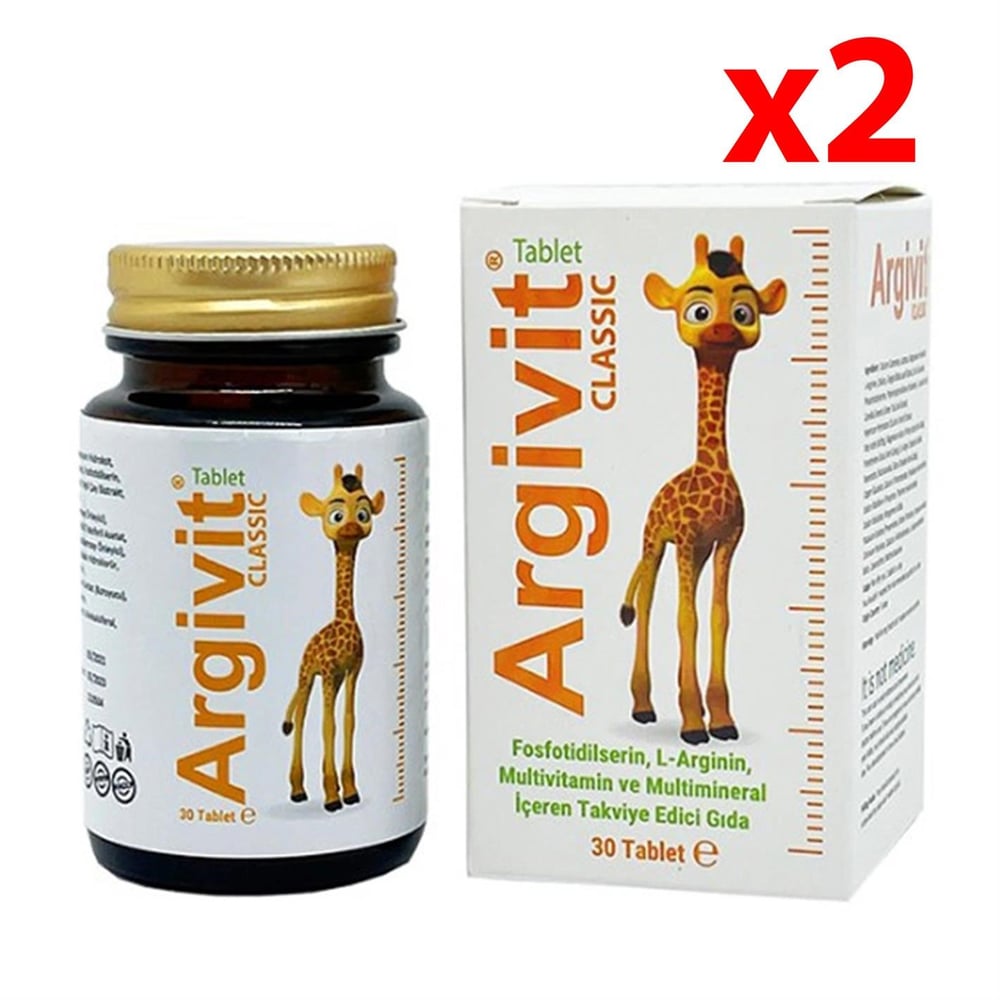 Argivit Classic 30 Tablet 2 Adet (Ilaç Kutusu Hediyeli)