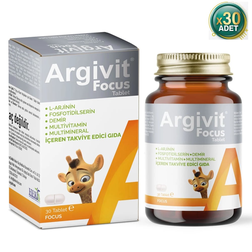Argivit Focus 30 Tablet 30 Adet