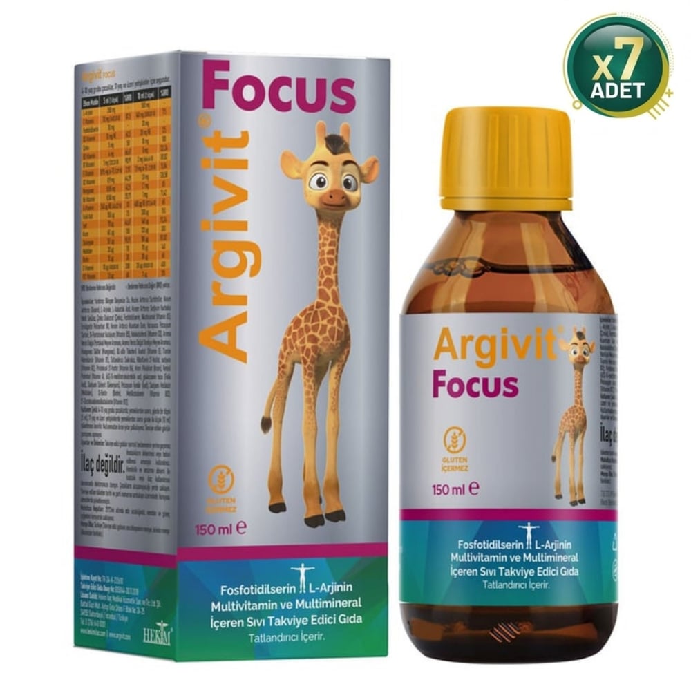 Argivit Focus Şurup 150 Ml 7 Adet
