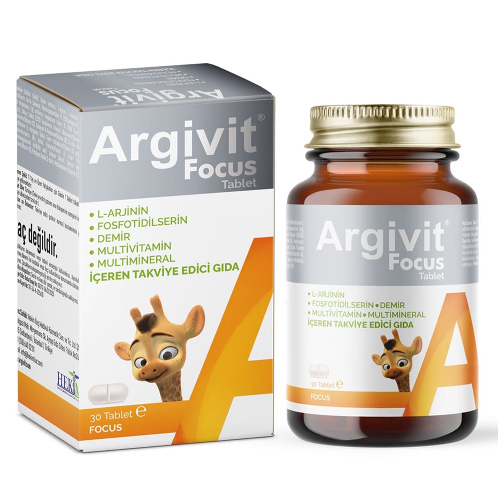 Argivit Focus Tablet 30 Tablet - İlaç Kutusu Hediyeli
