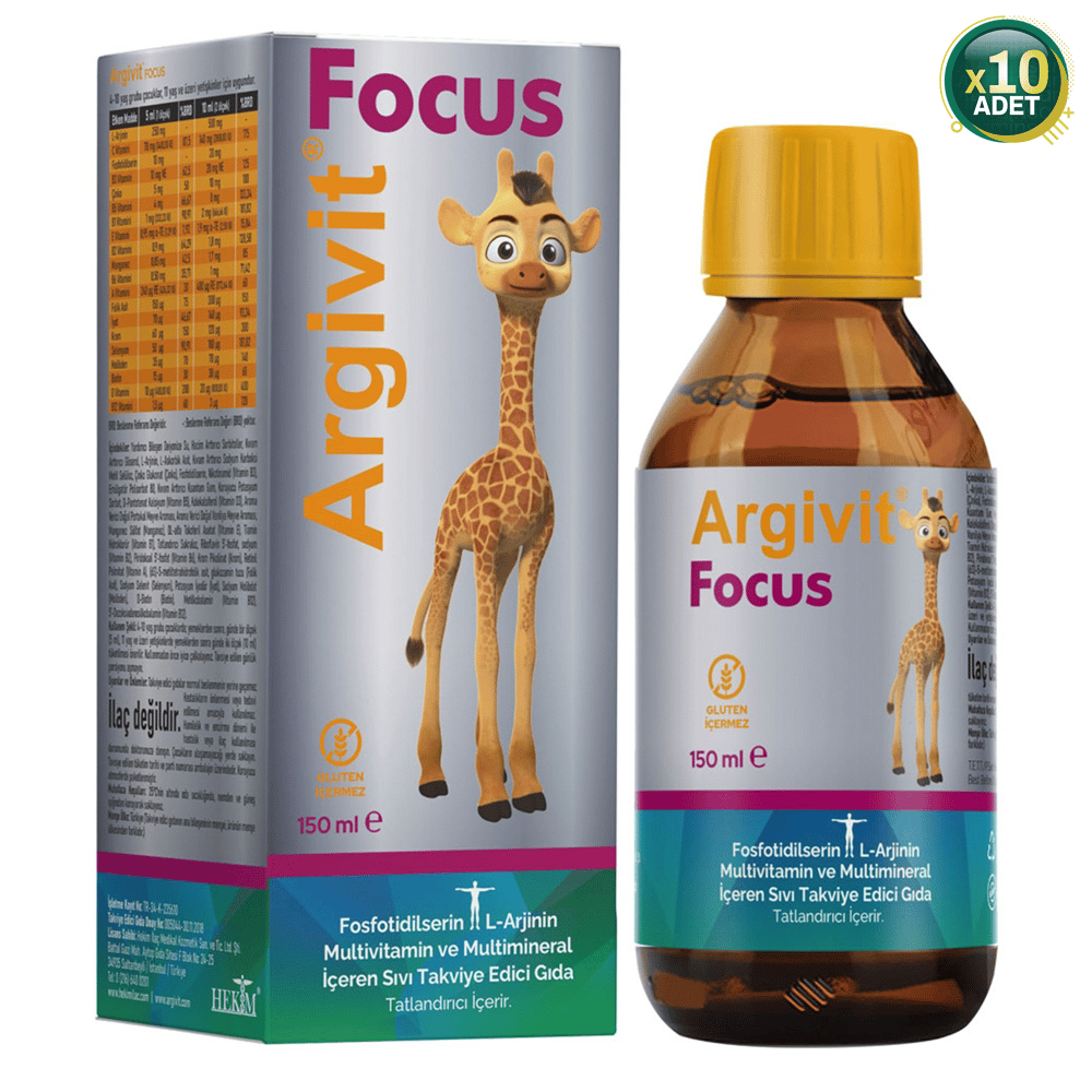 Argivit Focus Takviye Edici Gıda 150 ml 10 Adet