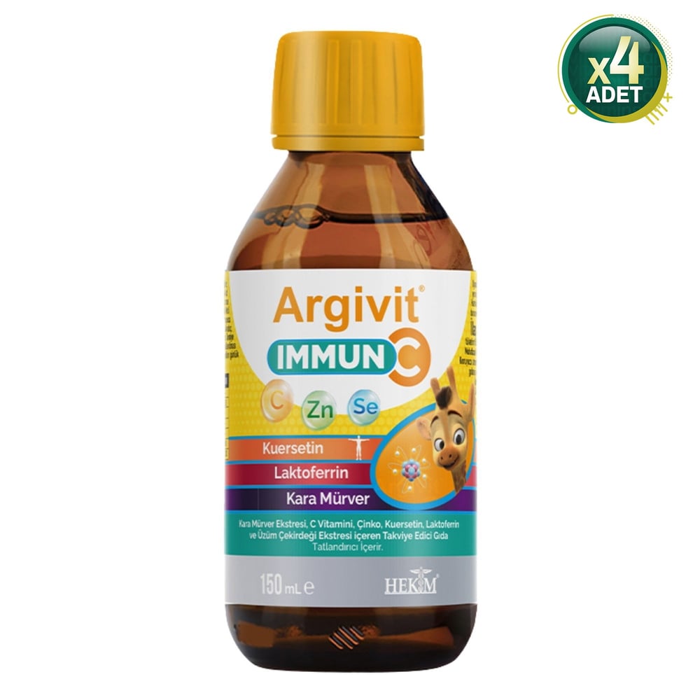 Argivit Immun C Şurup 150 ml 4 Adet