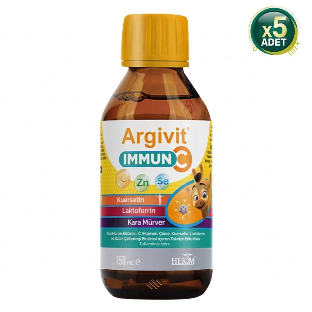 Argivit Immun C Şurup 150 ml 5 Adet