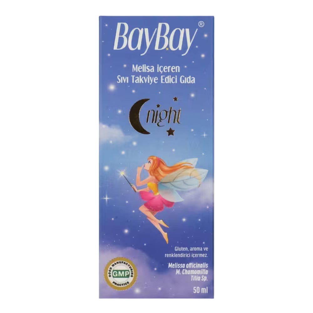 BAYBAY Night Damla Melisa İçeren Takviye Edici Gıda 50 ml