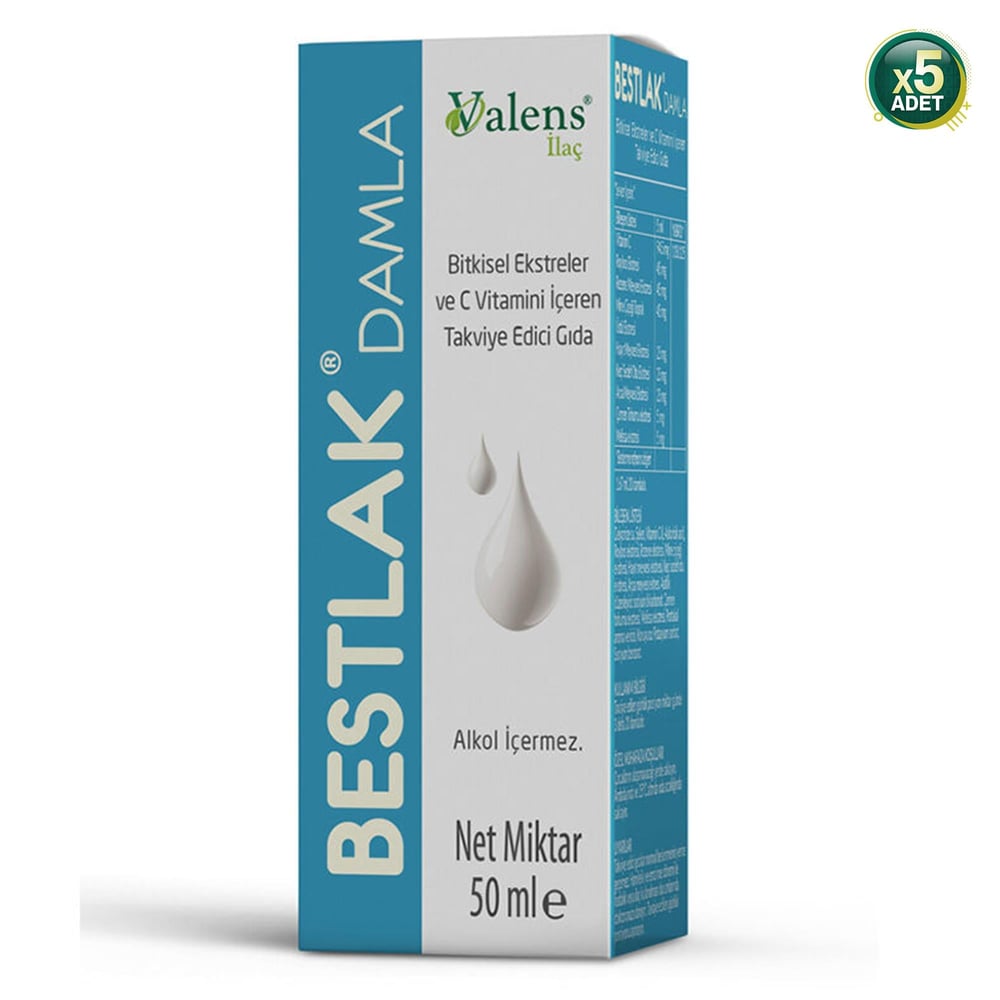 Bestlak Süt Arttırıcı Damla 50 ml (5 ADET)