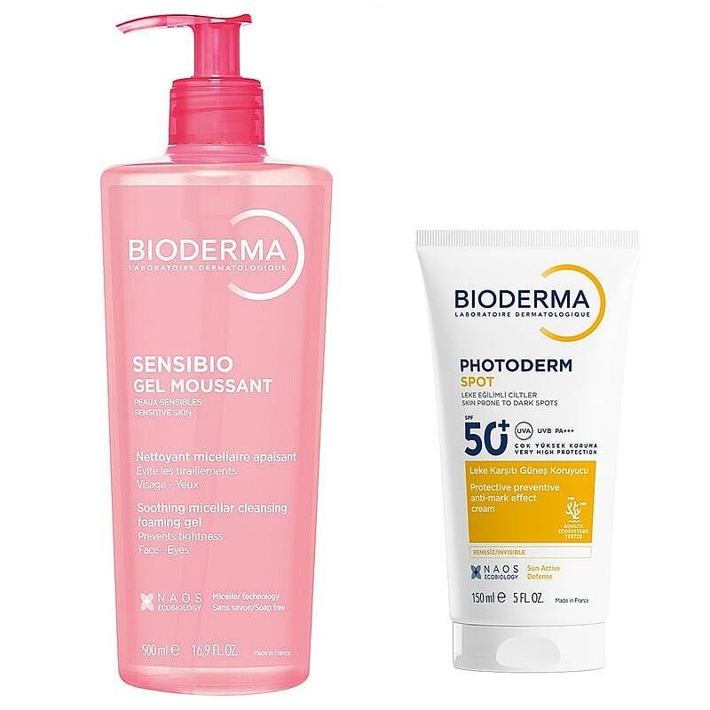 Bioderma Photoderm Spot Spf 50+ 150 ml + Sensibio Moussant Foaming Gel 500 ml