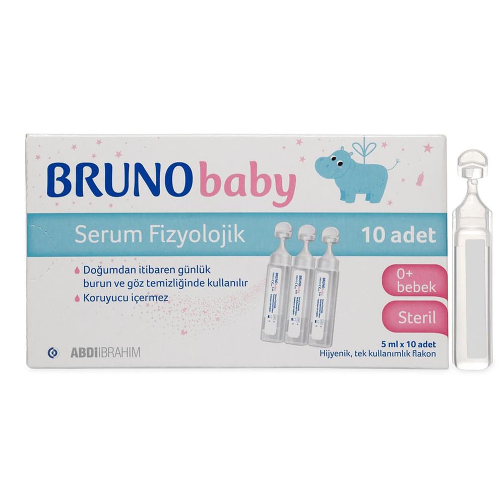 Bruno Baby 5 ml 10'lu Flakon Serum Fizyolojik