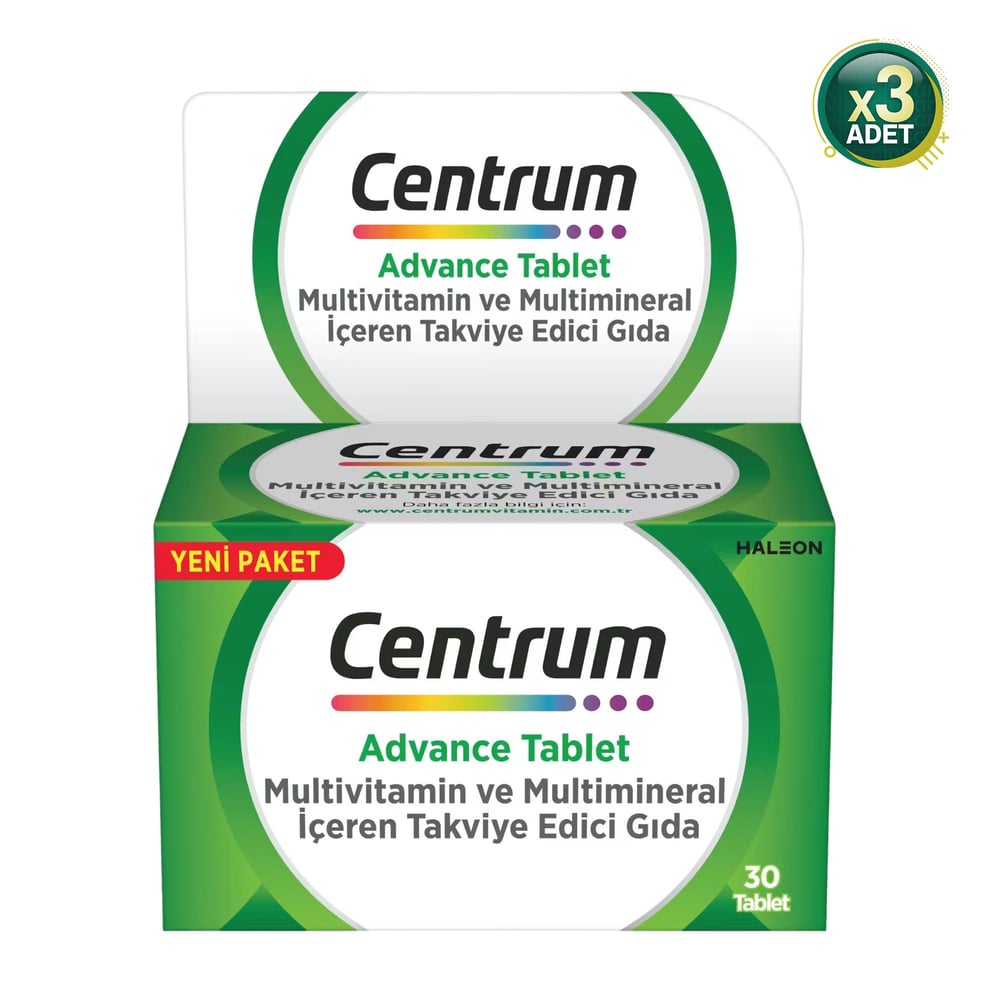 Centrum Advance Multivitamin 30 Tablet 3 Adet