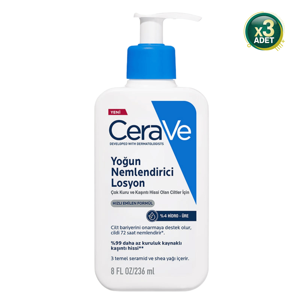 Cerave Yoğun Nemlendirici Losyon 236 ml 3 Adet