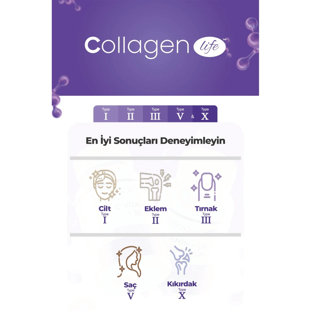 Collagen Life Pro C Vitamin Çinko Selenyum 500 mg 90 Tablet 2 Adet