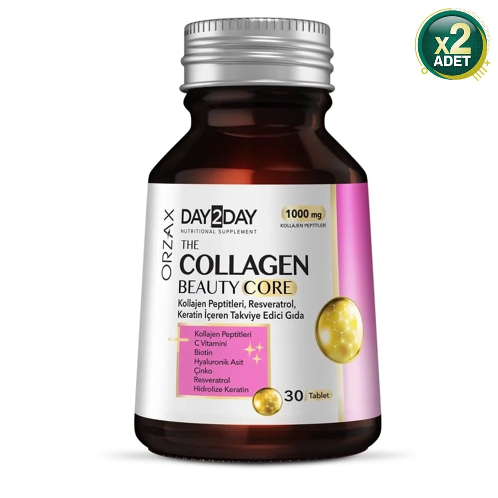 Day2Day Collagen Beauty Core 30 Tablet 2 'li Paket