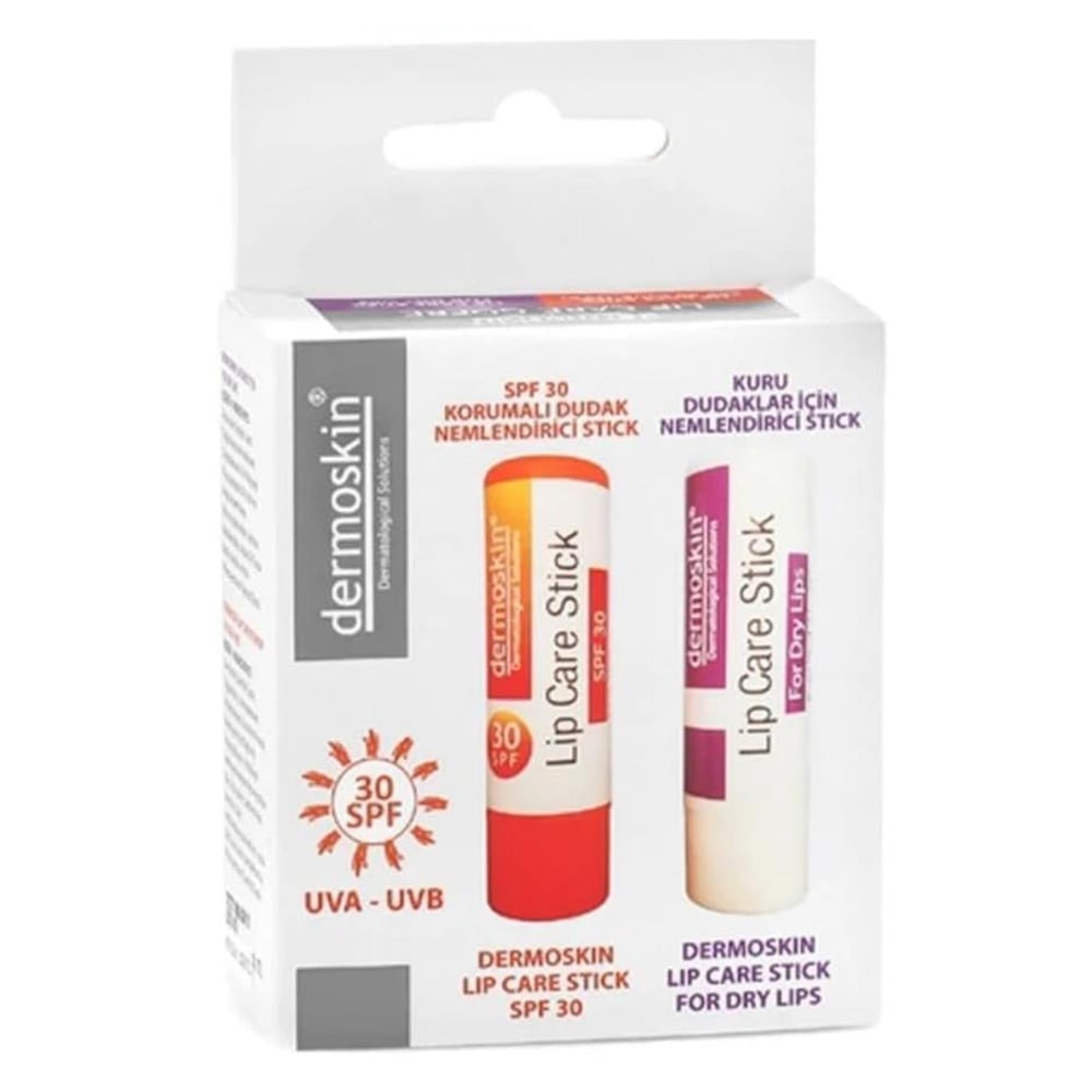 Dermoskin Lip Care Stick 30 Faktör 2'li Kofre Set