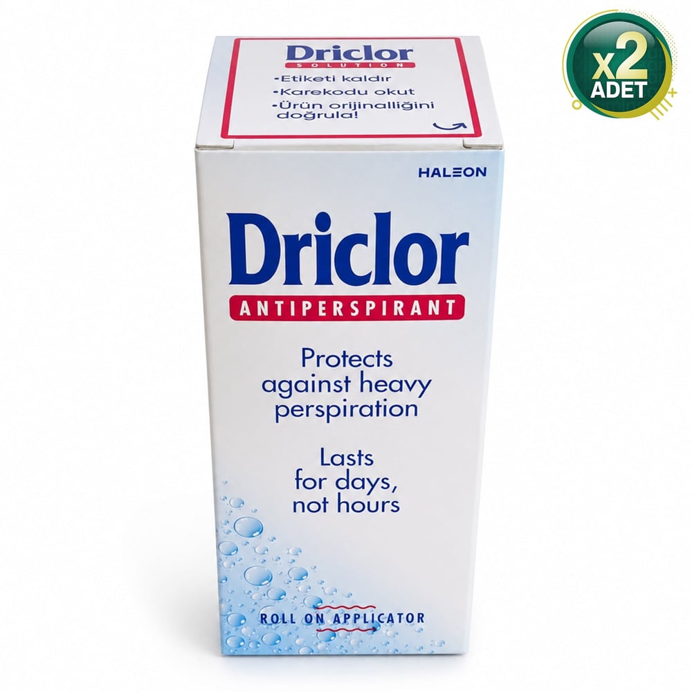 Driclor Terleme Karşıtı Roll On 20 ml 2 Adet -  Karekodlu Yeni Ambalaj