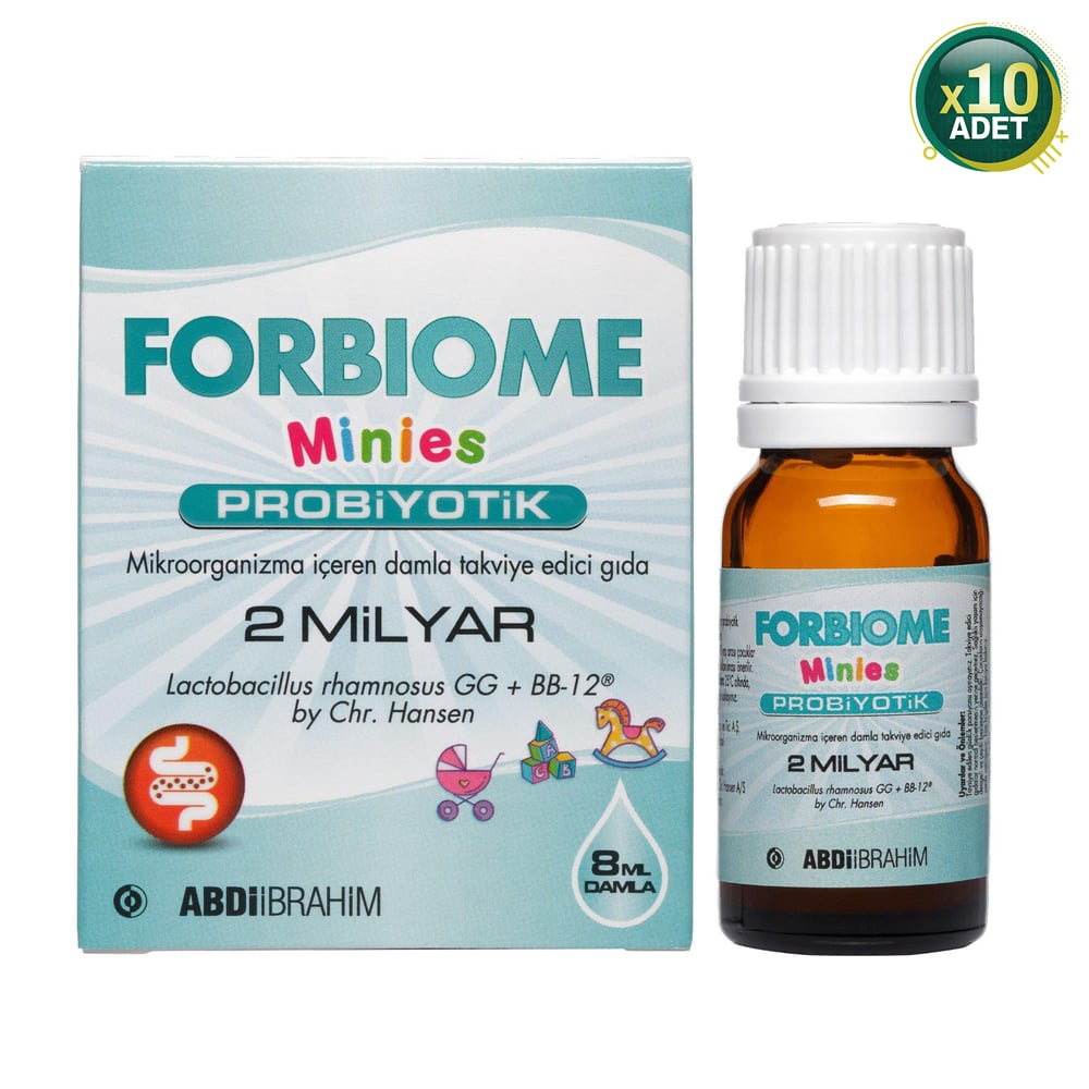 Forbiome Minies Probiyotik Damla 8 ml  10 Adet