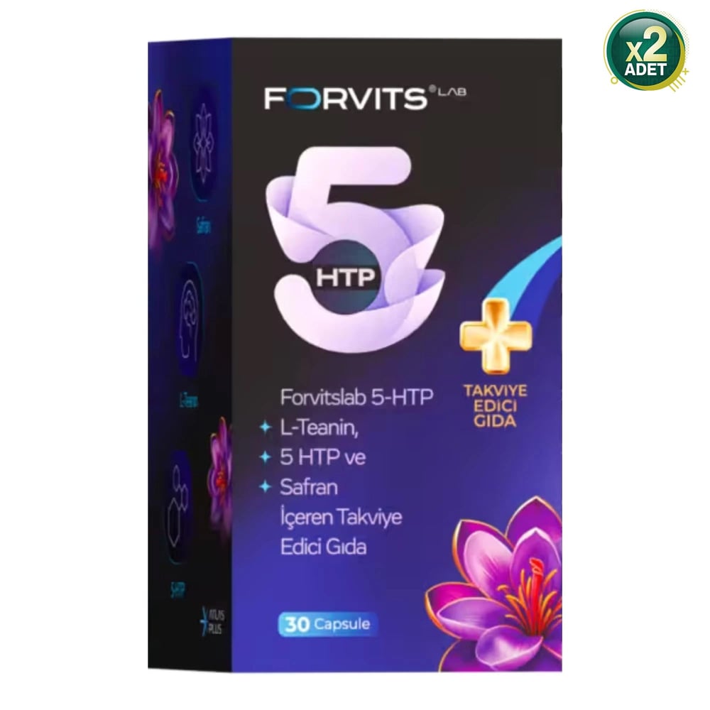 Forvits Lab 5 HTP 30 Kapsül 2'li Paket