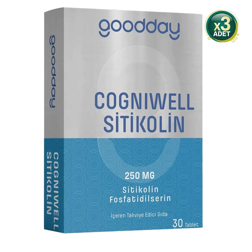 Goodday Cogniwell Sitikolin 30 Tablet 3 Adet