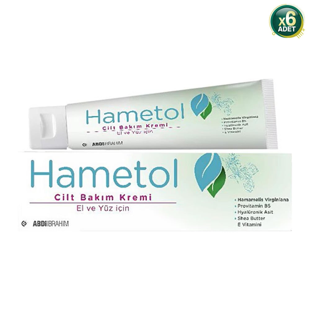 Hametol Cilt Bakım Kremi 30 Gr 6 Adet