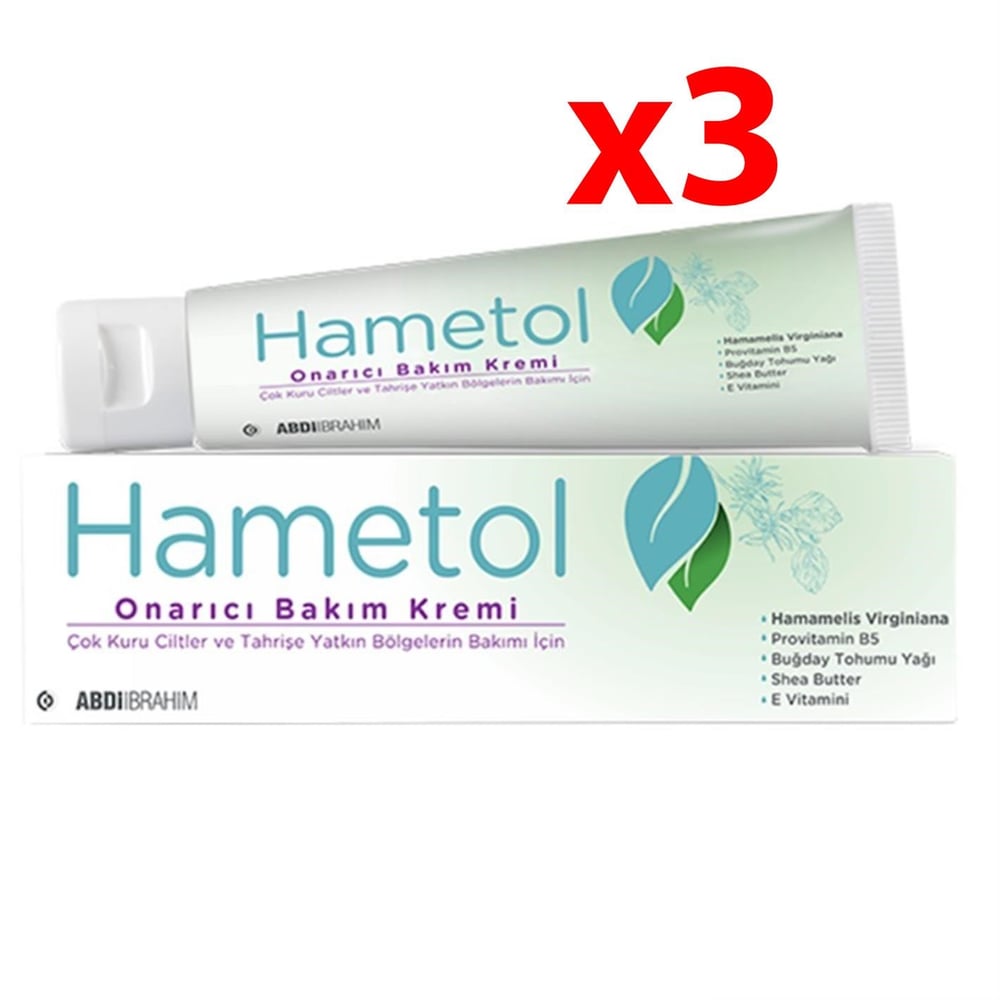 Hametol Çok Kuru Ciltler İçin Onarıcı Bakım Kremi 30 g 3 Adet