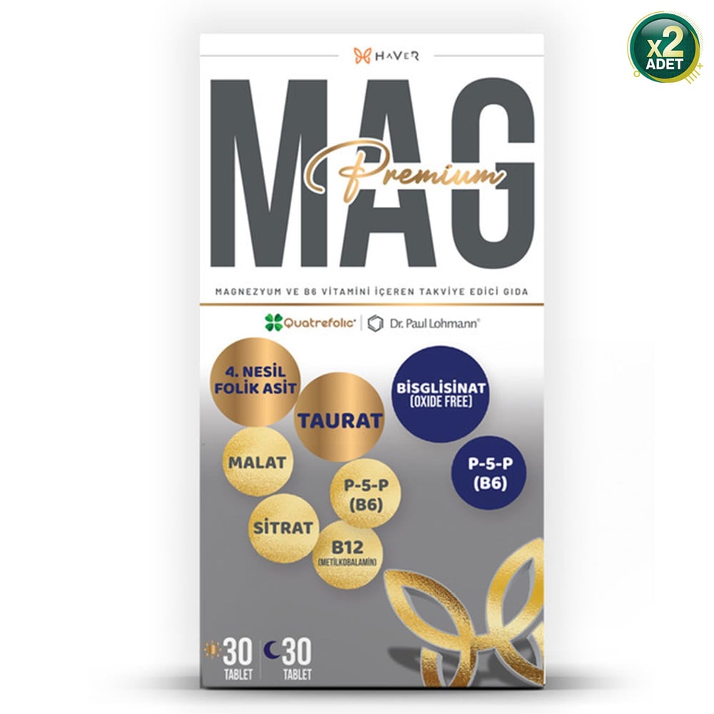 Haver MAG Premium 60 Tablet 2 Adet